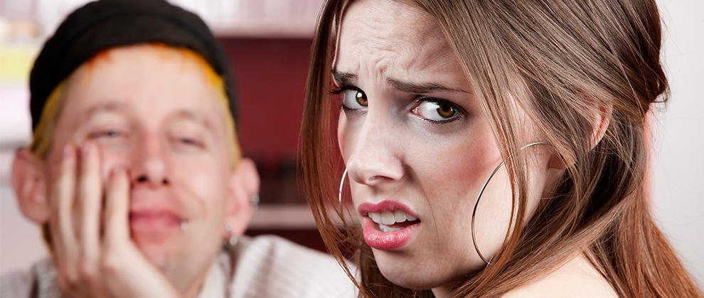 customer referral program: You don't want to be this guy to your customers. Awkward, needy -- you get the picture.