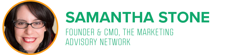 Samantha Stone, founder & CMO, The Marketing Advisory Network