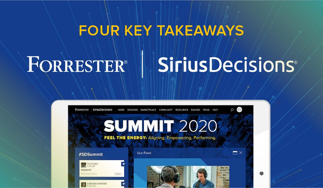 Four Key Takeaways from the Forrester SiriusDecisions 2020 Summit