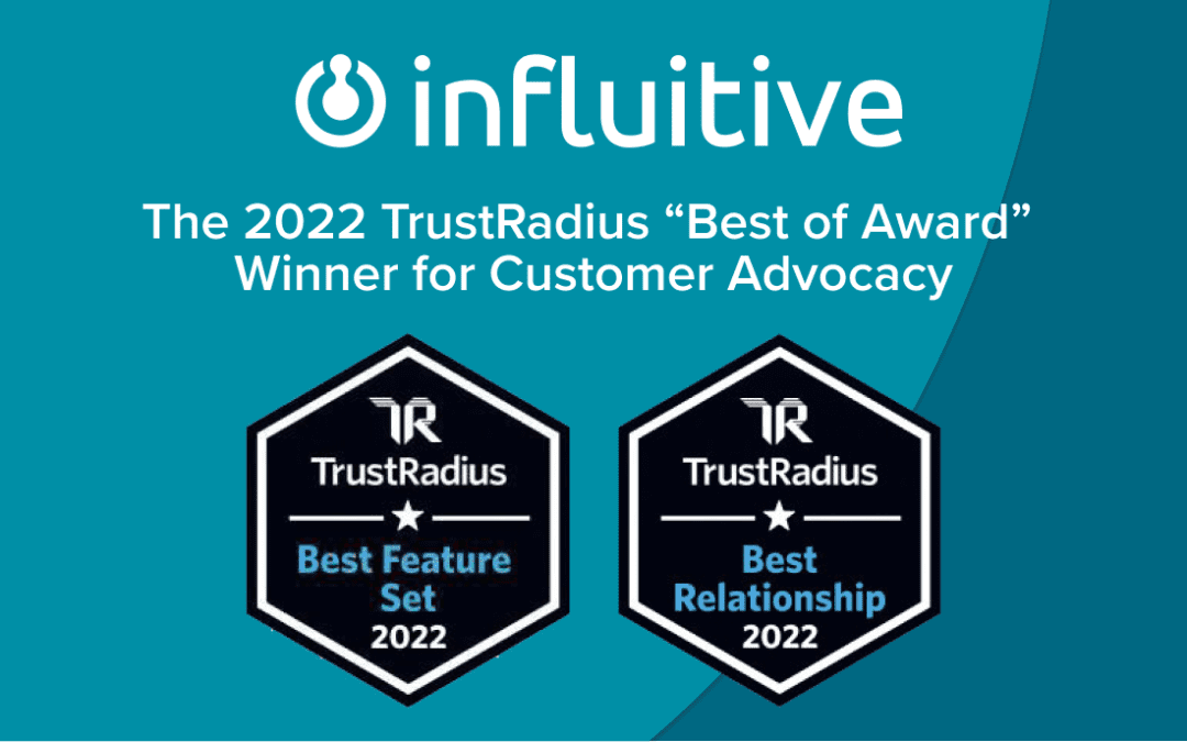 Influitive Wins 2022 TrustRadius Awards for Best Feature Set and Best Relationship